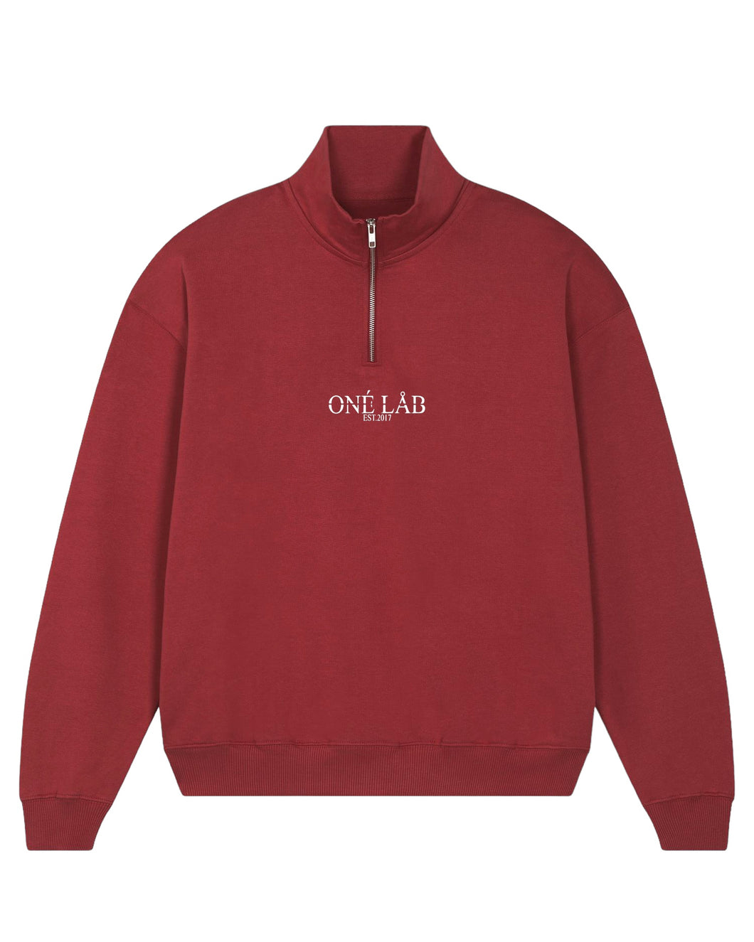 ONÉ LÅB SWEATER MIT REISSVERSCHLUSS I RED