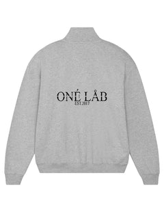 ONÉ LÅB SWEATER MIT REISSVERSCHLUSS II HEATHER GREY